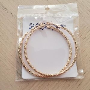 Gold Plated Hoop Earrings